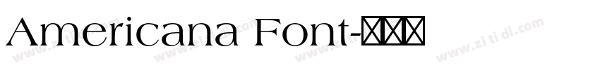 Americana Font字体转换
